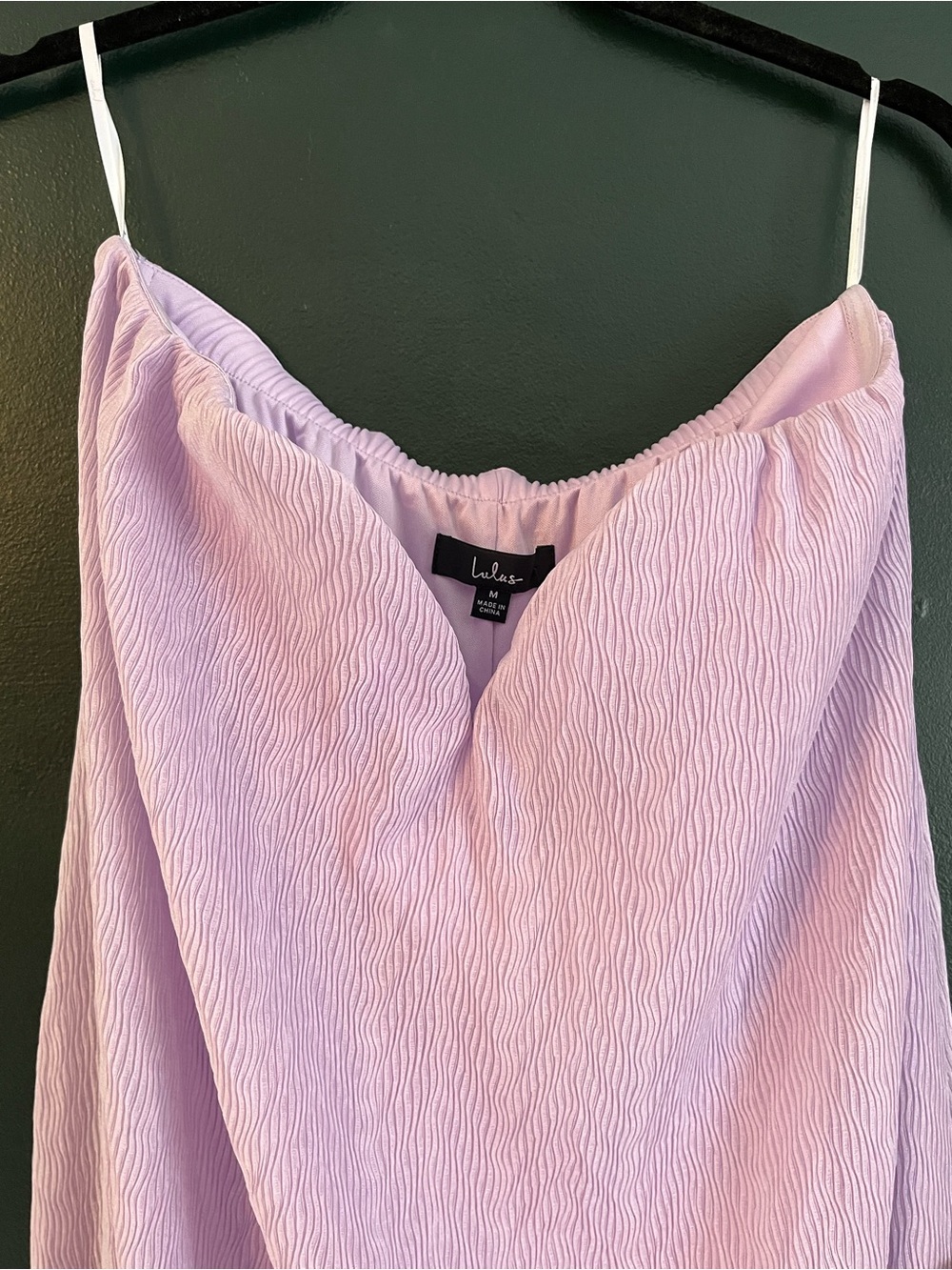 Lulus NWT Perfect Always Lavender Textured Strapless Swing Maxi Dress. Medium. - Picture 6 of 12